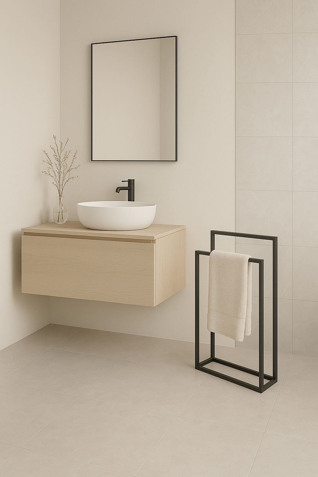 LINO piantana porta asciugamani